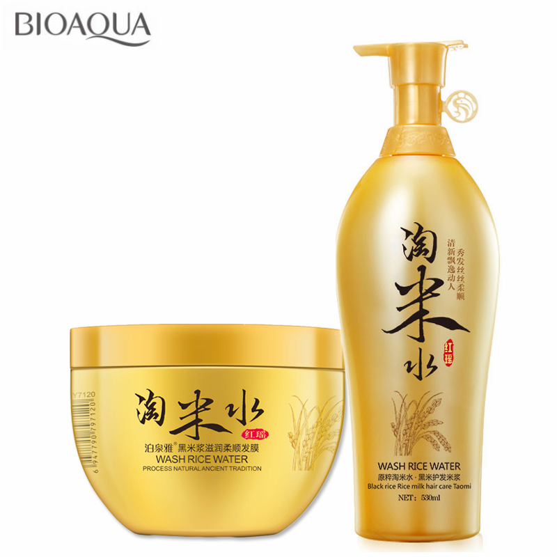 Hair Care With Rice Water - Bioaqua Traditie Wassen Rijstwater 500Ml Anti