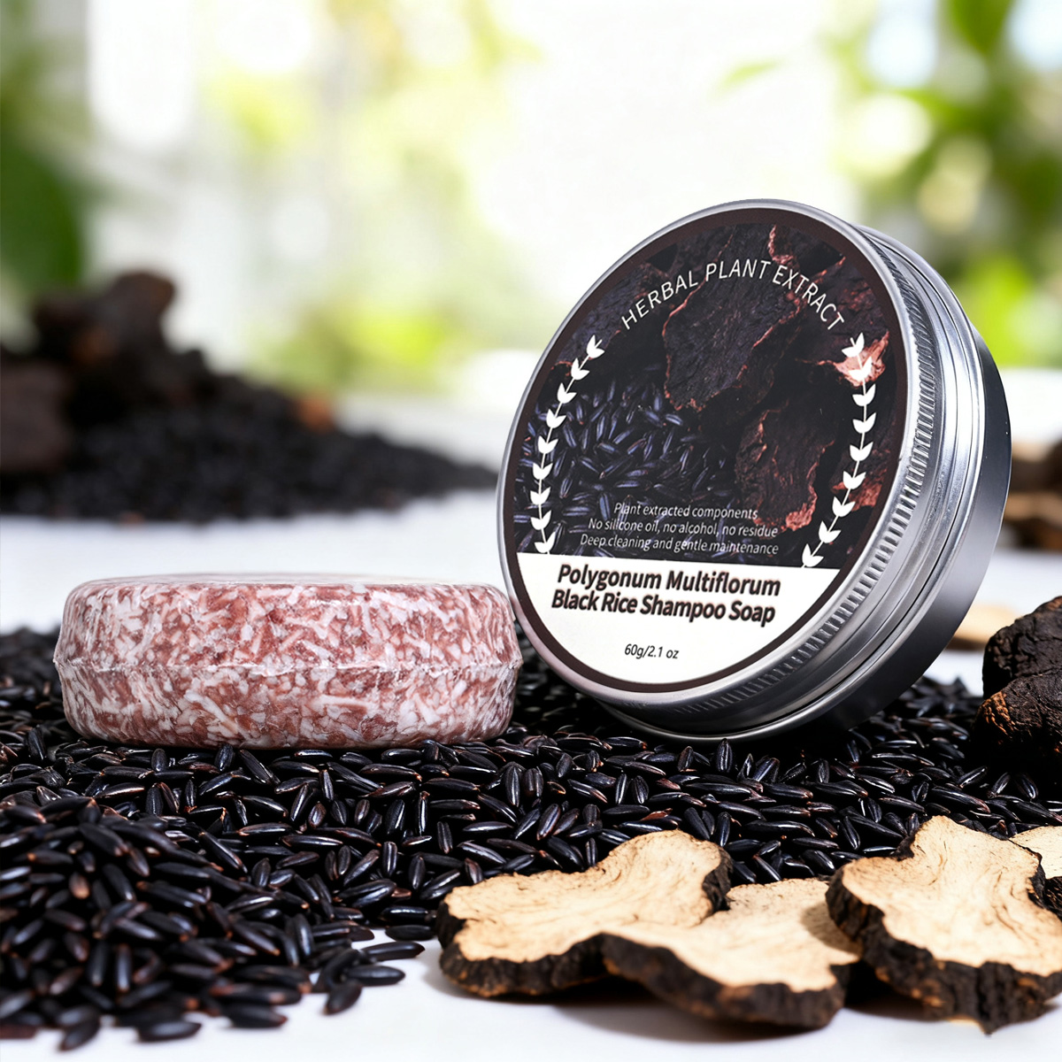 Hair Care With Rice Water - Natuurlijke Plantaardige Polygonum Multiflorum Biologische Shampoo