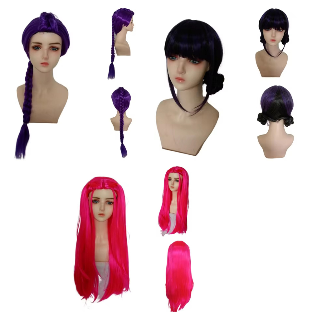 Crochet Braiding Hair - Anime Lange Paarse Vlechten Haarverlenging Paardenstaart