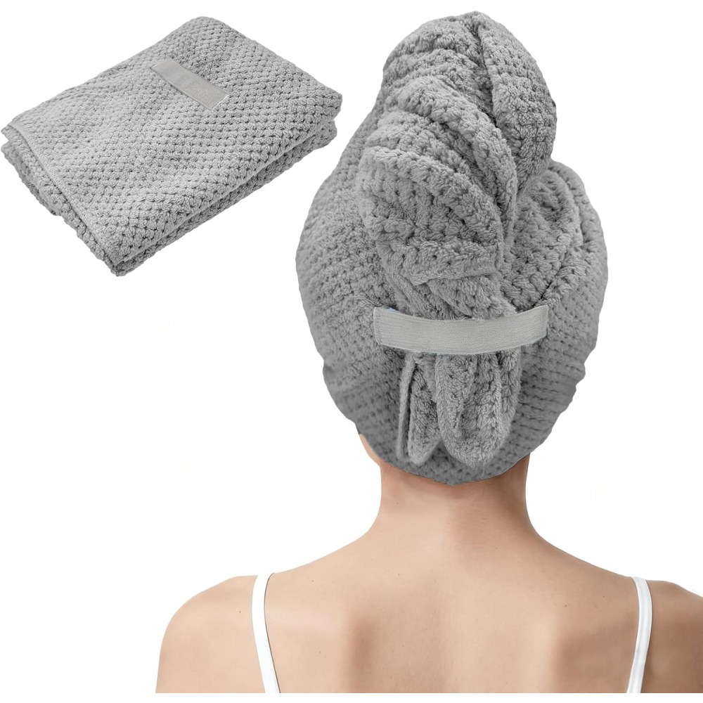 Hair Care For Curly Dry Hair - Grote microvezel haarhanddoekwikkel voor vrouwen, superzacht,