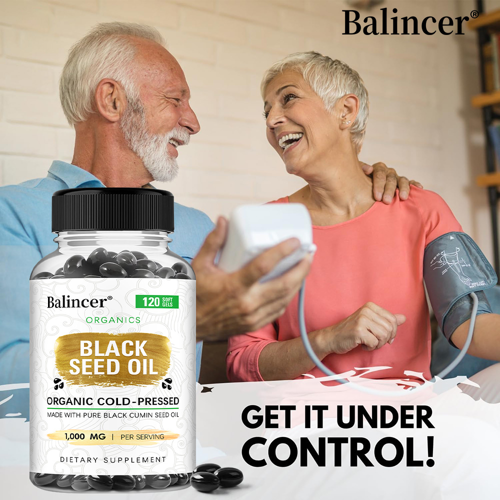 Castor Oil Cold Press - Biologische Zwarte Komijnzaadolie 1000mg Capsules, Koudgeperst,