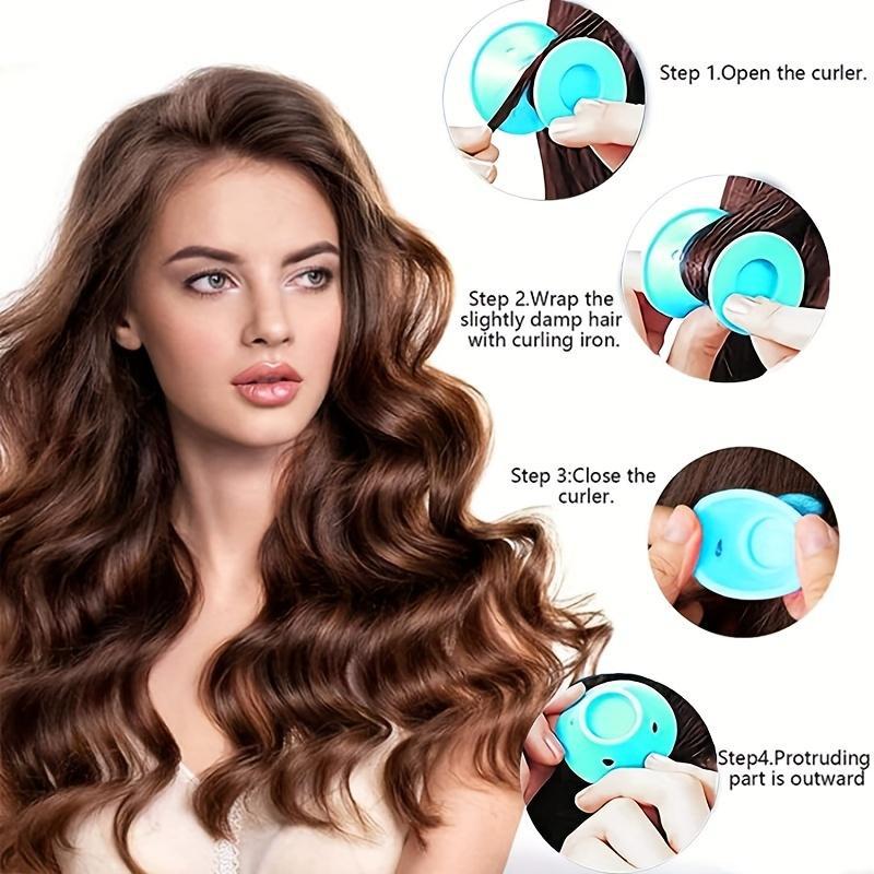 Hair Care For Curly Dry Hair - 10 stks krultang Magische Siliconen Haarkrulspelden