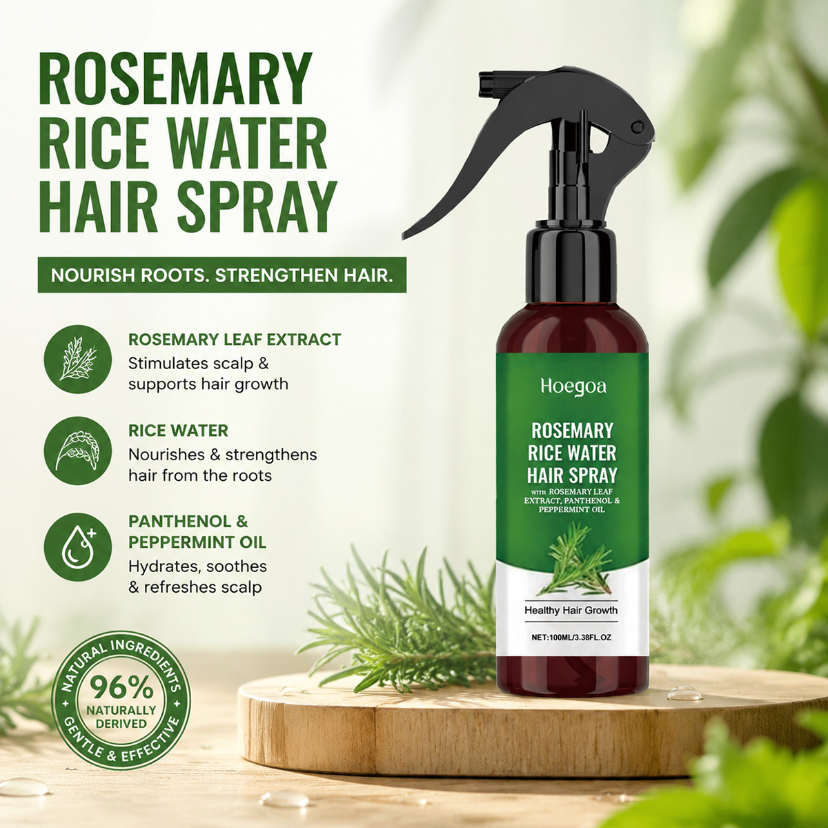 Rozemarijn Rijstwater Haarspra - Hair Care With Rice Water recensie en prijs