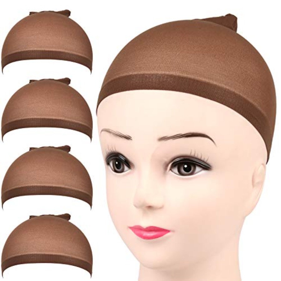 Pruikkapje, 4 stuks donkerbrui - Wig Cap Stocking recensie en prijs