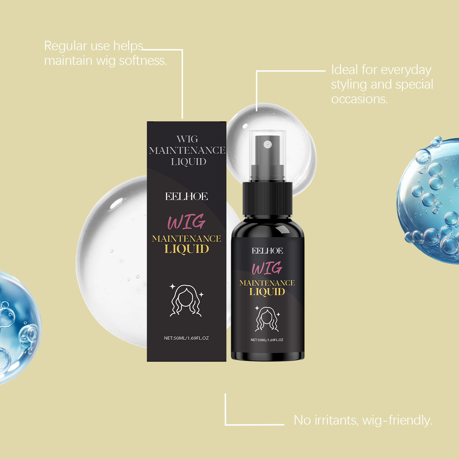 Eelhoe Kokospruik Pluizige spr - Hair Care For Curly Dry Hair recensie en prijs