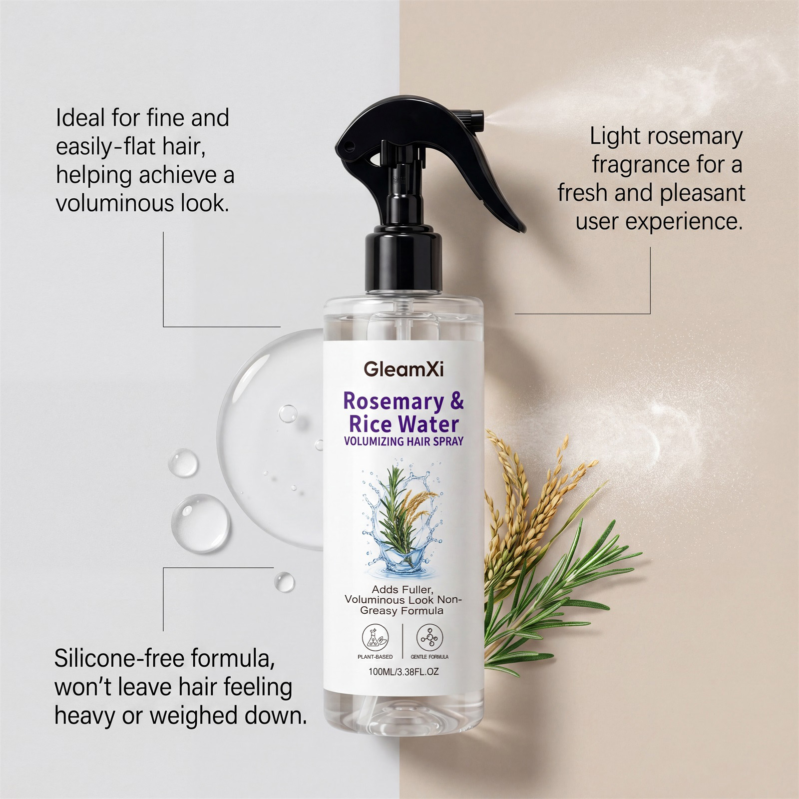 Rozemarijn Rijstwater Haarverz - Hair Care With Rice Water recensie en prijs