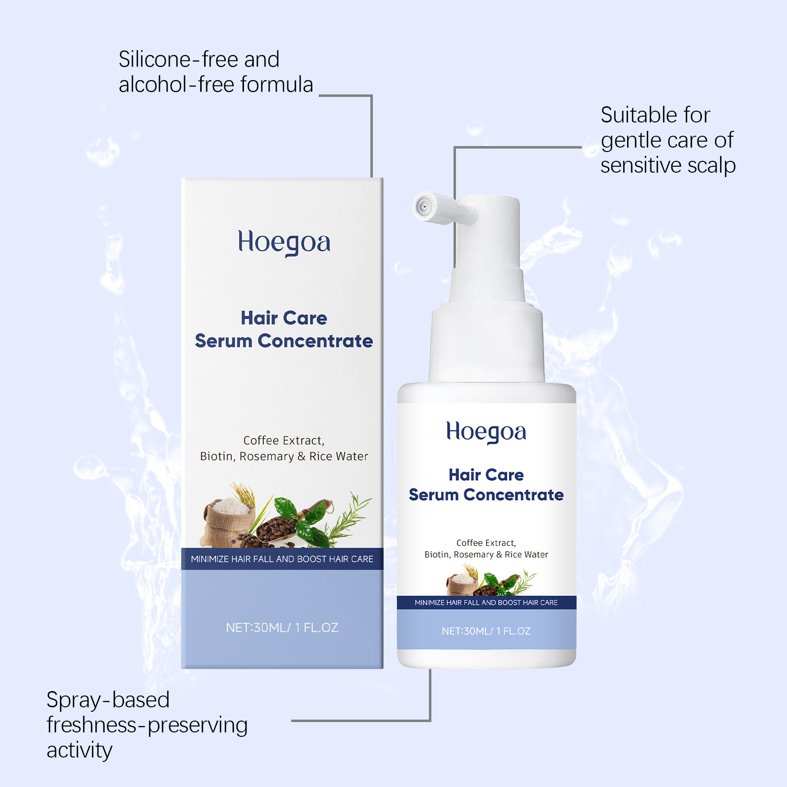 Haarverzorgingsserum Cafeïne B - Hair Care With Rice Water recensie en prijs