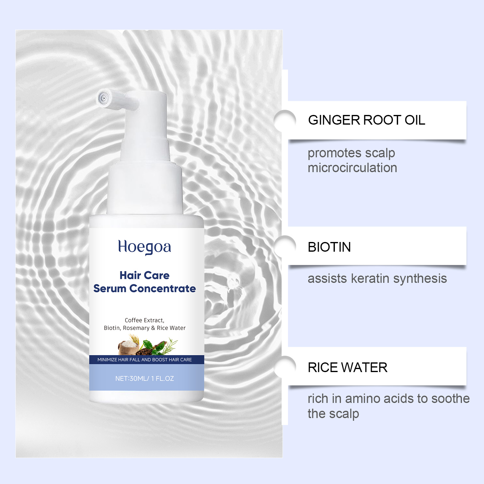 Haarverzorgingsserum Cafeïne B - Hair Care With Rice Water recensie en prijs