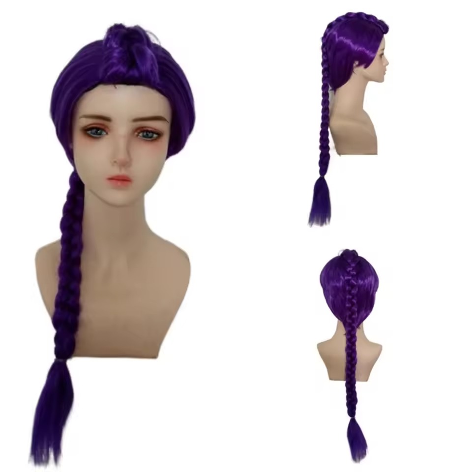 Anime Lange Paarse Vlechten Ha - Crochet Braiding Hair recensie en prijs