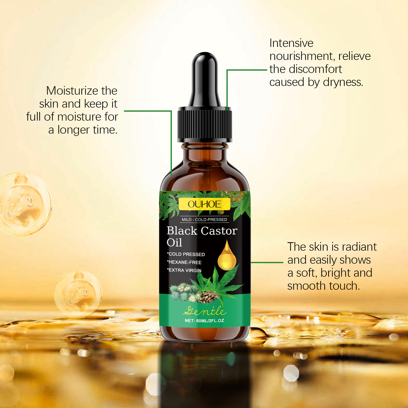 Koudgeperste Zwarte Ricinusoli - Castor Oil Cold Press recensie en prijs