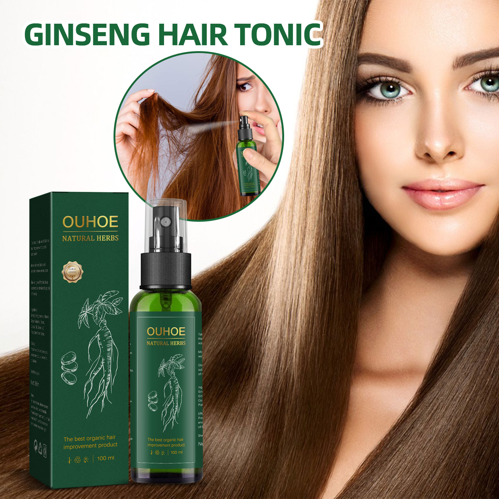 Natuurlijke Kruiden Ginseng Ha - Hair Care Natural Products recensie en prijs