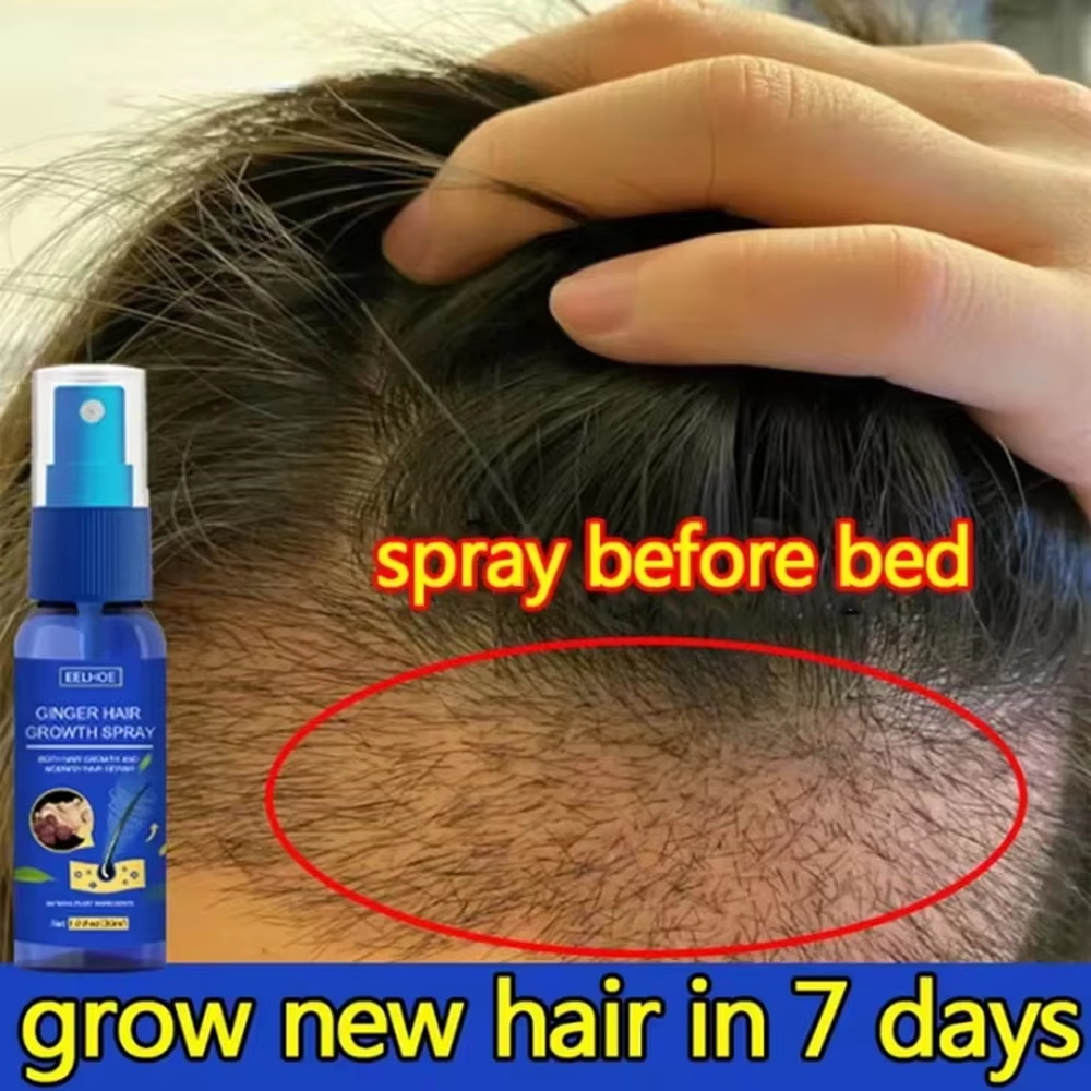 Snelle gember haar groeispray, - Hair Care Natural Products recensie en prijs