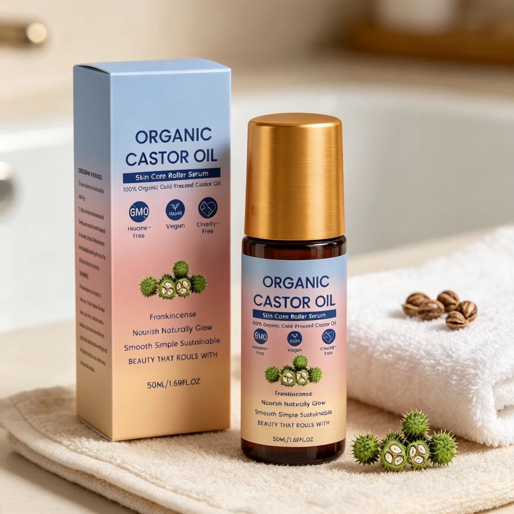Organische Castor Olie Roll-On - Castor Oil Cold Press recensie en prijs