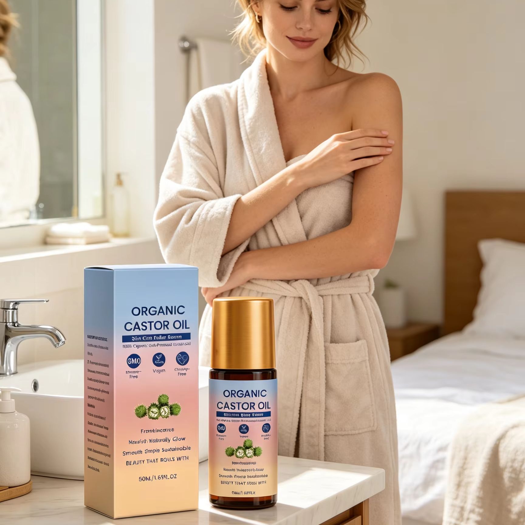 Organische Castor Olie Roll-On - Castor Oil Cold Press recensie en prijs